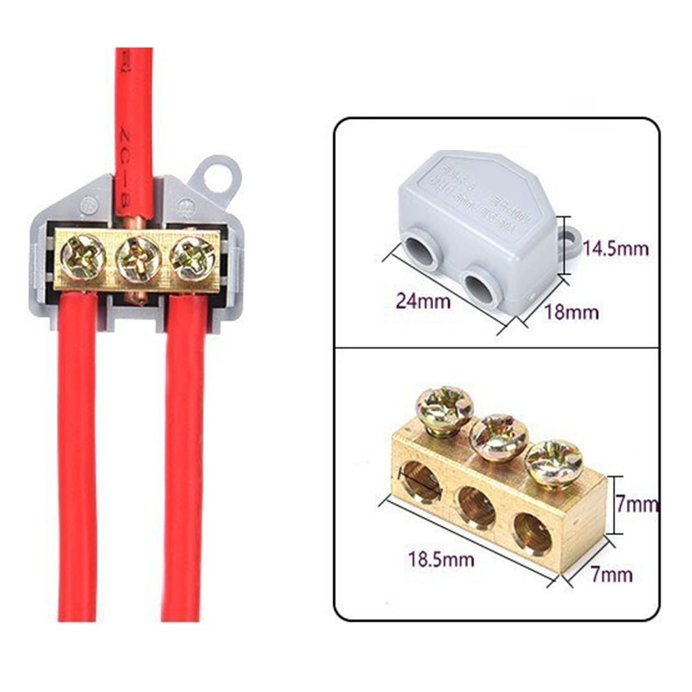 Robust Brass Quick Terminal Block 60A for Efficient Electrical Connections