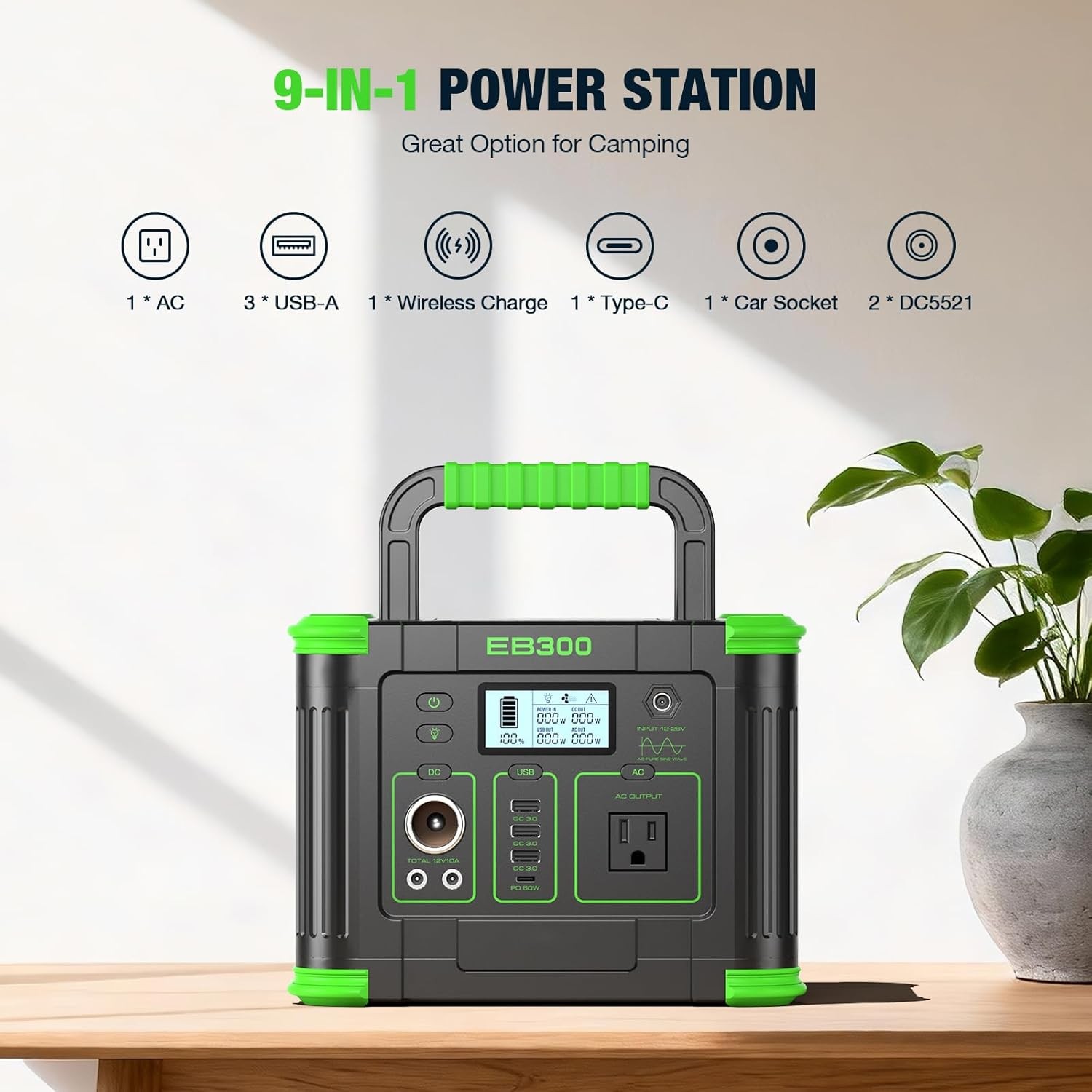330W 288.6Wh Solar Generator