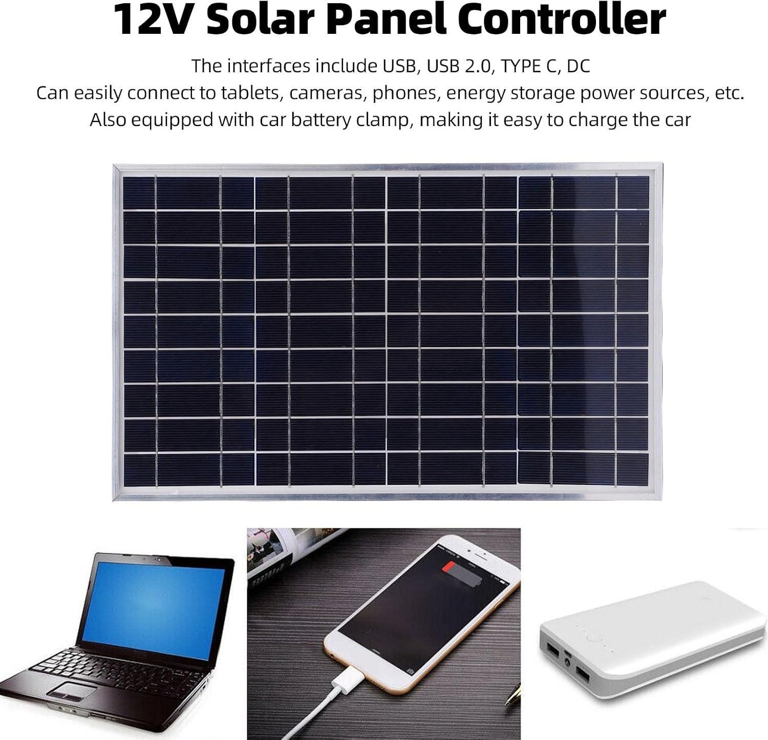 Versatile 100W Solar Panel Controller Kit – Weather-Proof for Outdoor Adventures