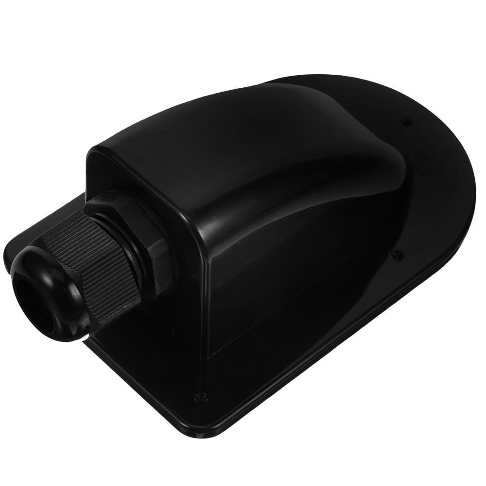 Solar Cable Entry Box ABS Waterproof Single Hole Wire Entry Case for Camping