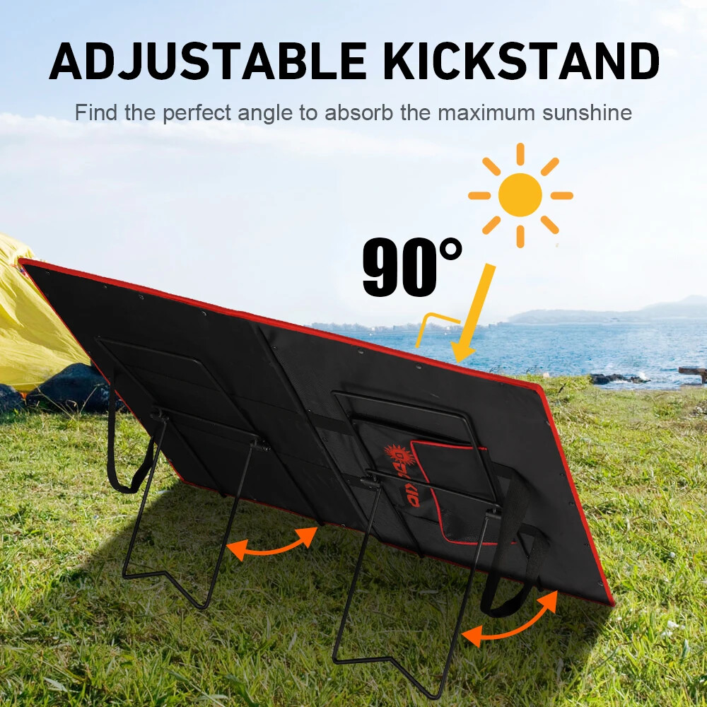 2PCS Solar Panel Stand Portable Folding Mounting Bracket Sturdy and Lightweight