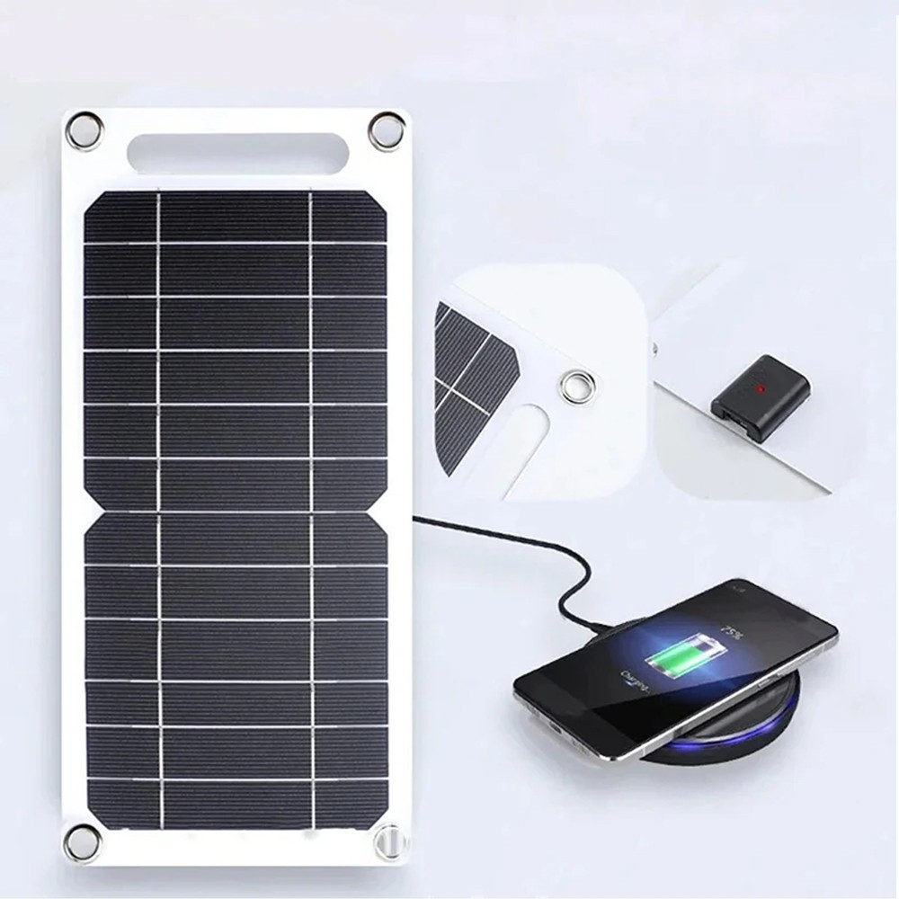 20W 5V Solar Panel Power USB Phone Charger For Outdoor Camping Hiking Travel