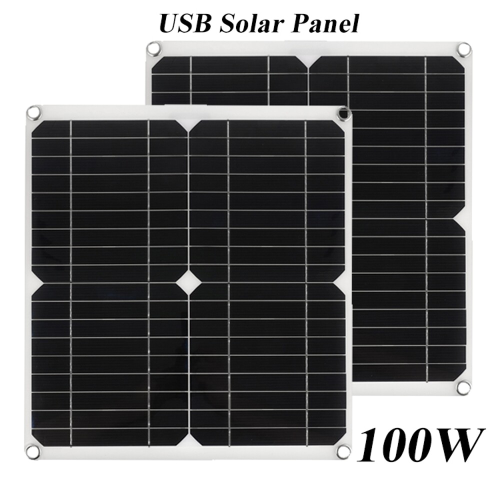 50W Solar Panel 18V Trickle Charger Battery Charger For Maintainer Boat RV Car