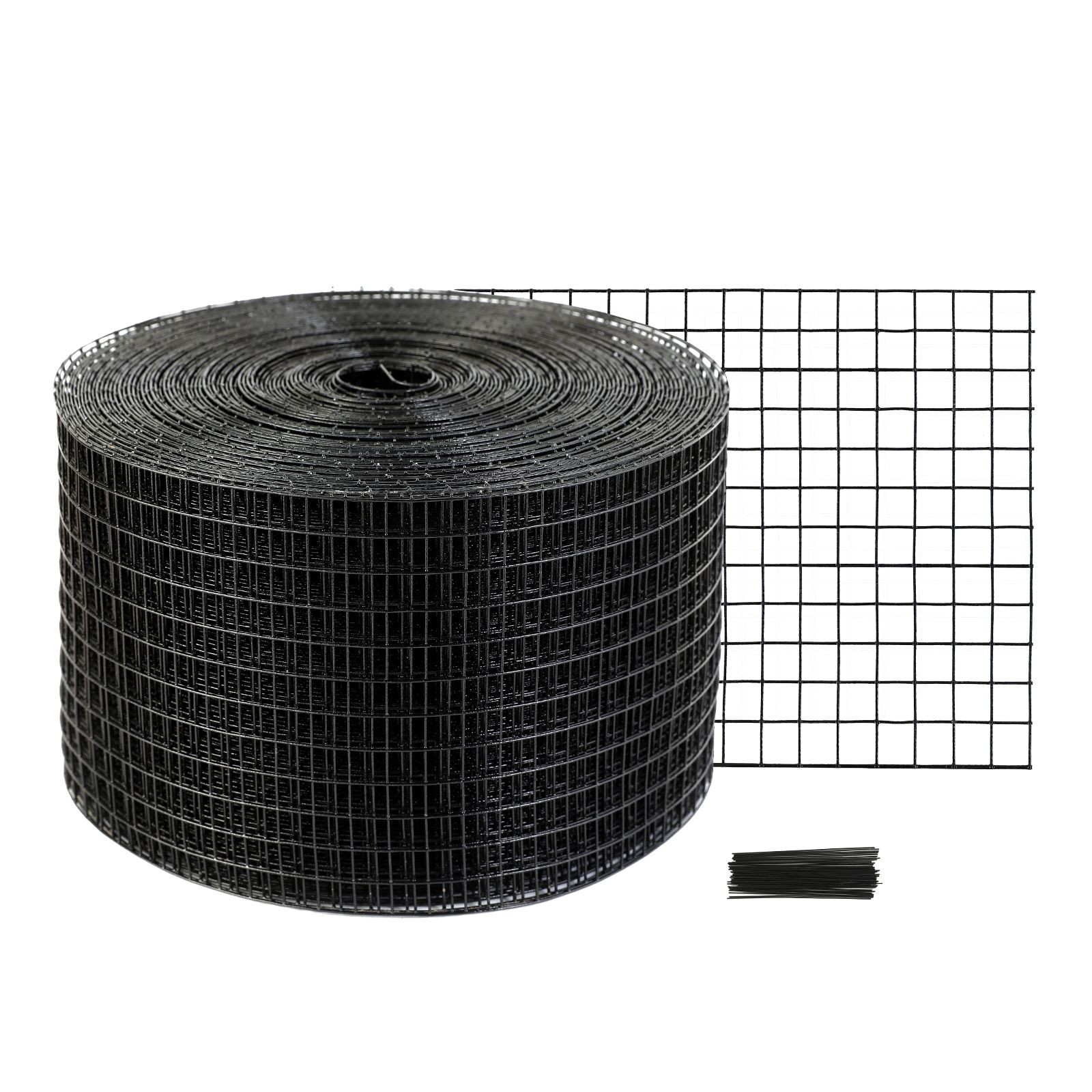 8in x 100ft Solar Bird Guard: PVC-Coated Galvanized Steel Mesh, 1/2″ Grid