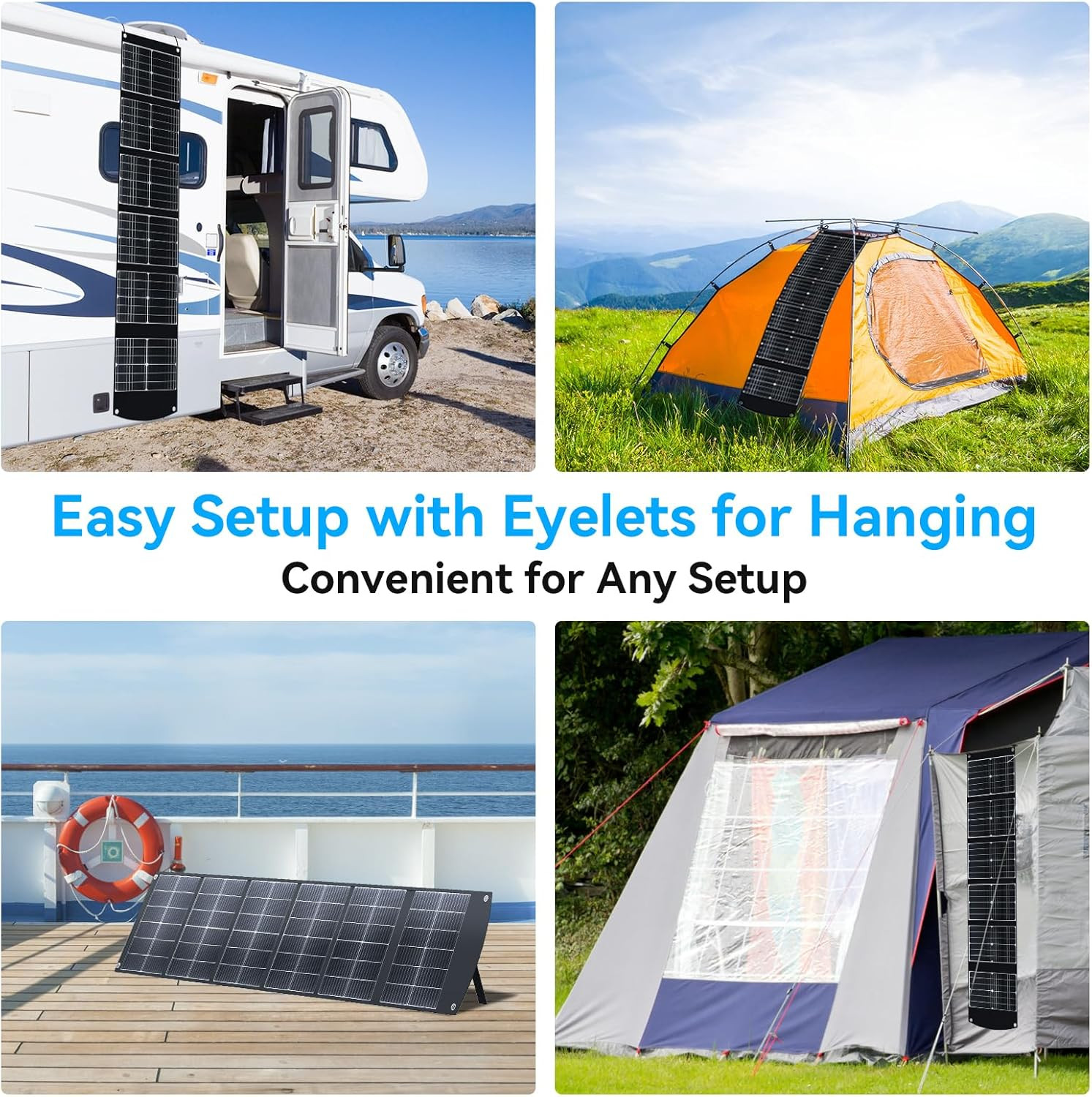 Ecosonique 200W Portable Solar Panel for Power Stations, Foldable & Lightweight