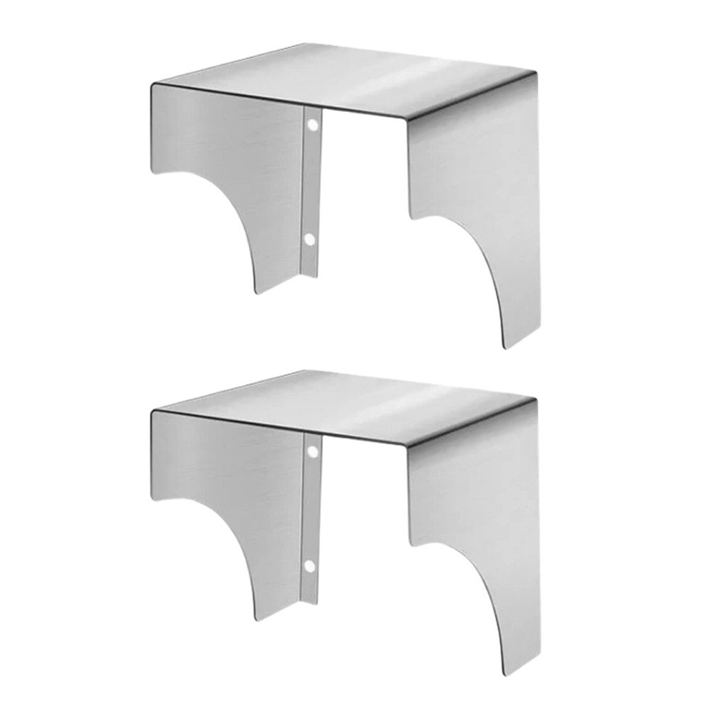 Stainless Steel Waterproof Rain Cover 2 Pack for Outdoor Outlets 12.5x12x12cm