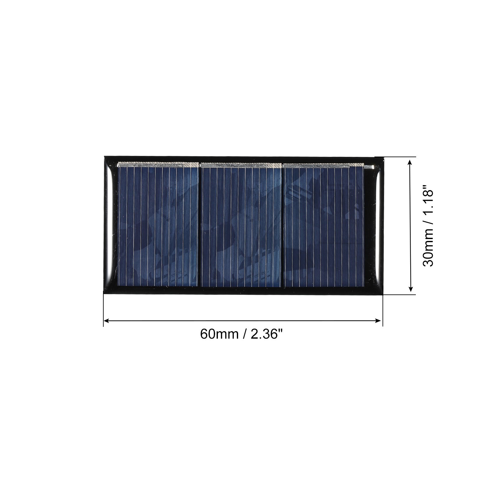 10 x Mini Solar Panel Cell 1.5V 160mA 0.24W 60mm x 30mm