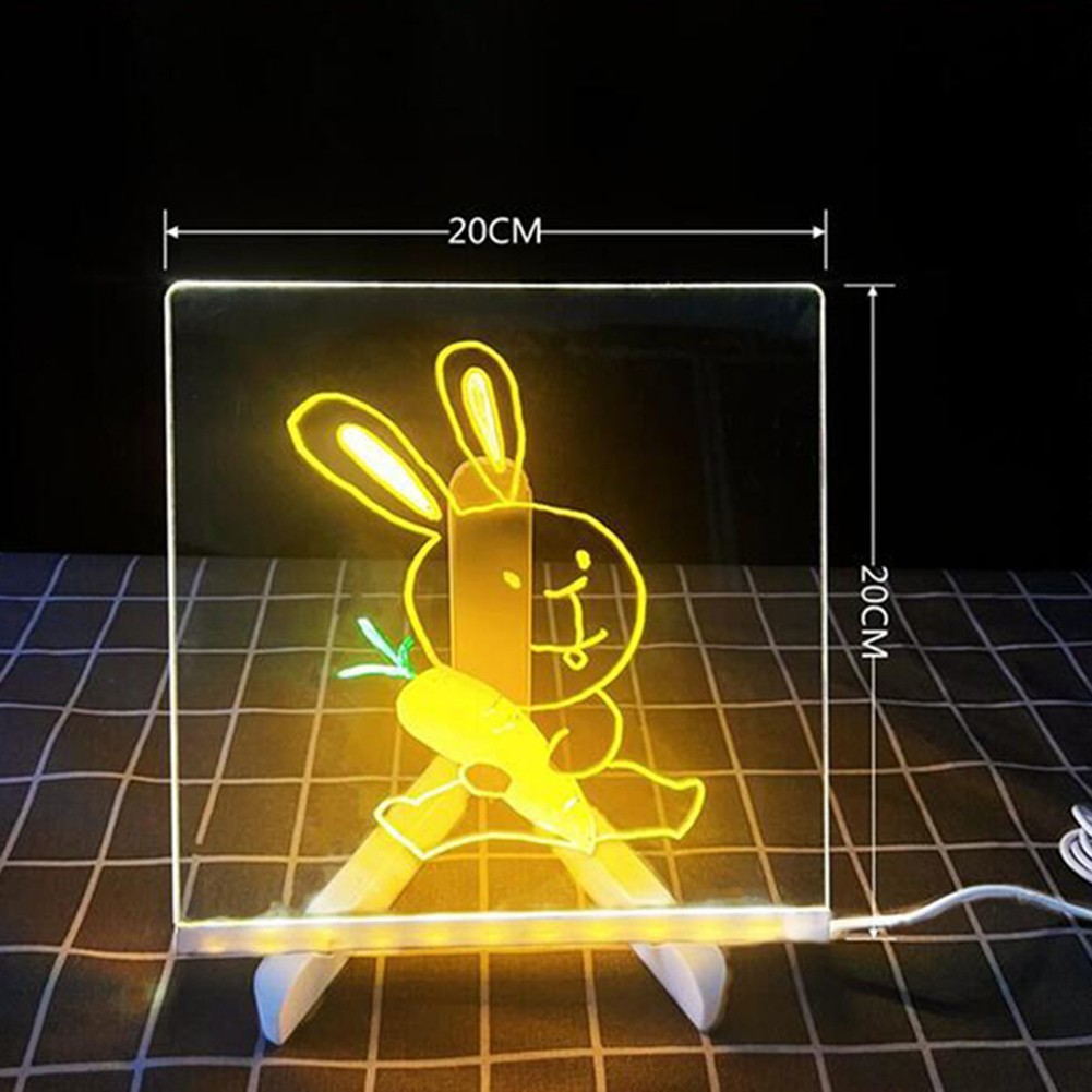 LED For Kids Drawing and Writing Board Acrylic DIY Kit with Accessories