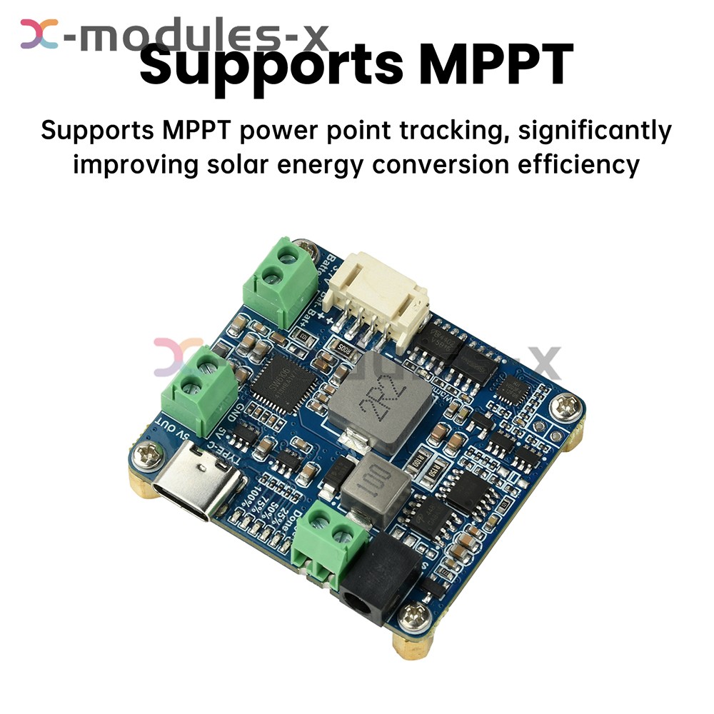 6-24V Solar Panel Power Management Module 5V 3A Supports MPPT, PD QC FCP SFCP