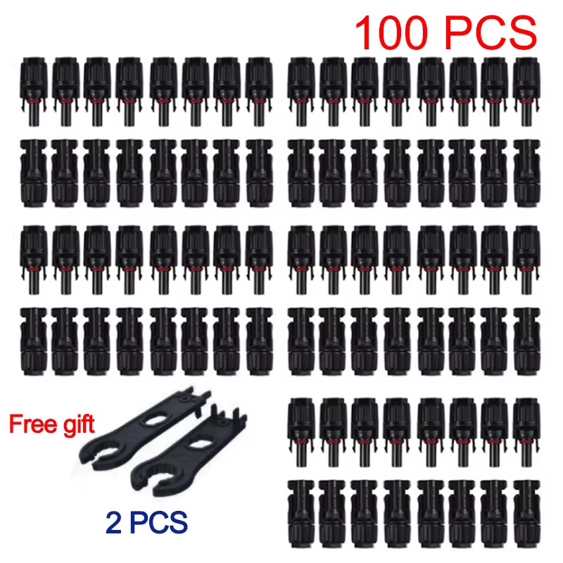 10/20/100Pcs Solar Connectors 1000V 30Asolar Panel Branch PV Connectors Photovol