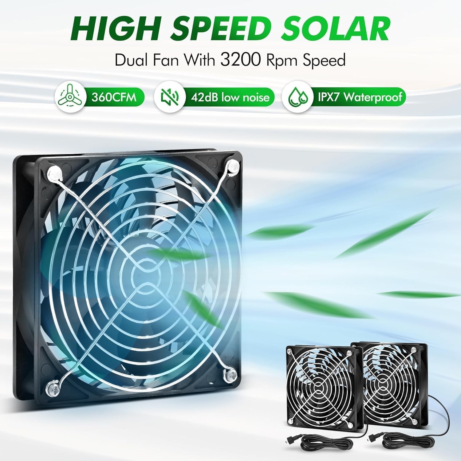 Solar Fan, 30W Solar Panel Fan, Solar Panel Fan Kit, Solar Exhaust Fan, Suitable