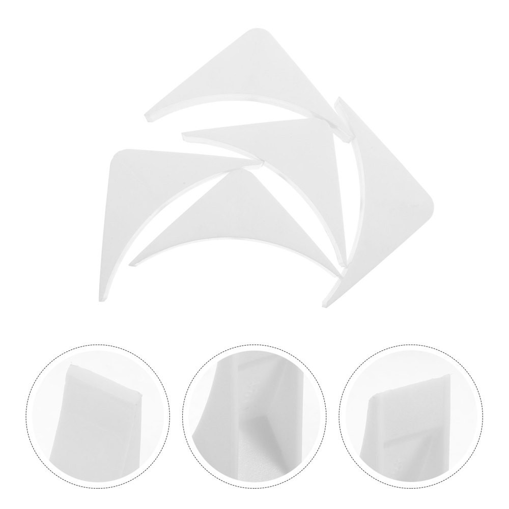 5 Pcs Rv Mounting Bracket Recreational Vehicle Accessory Corner Brace Plastic