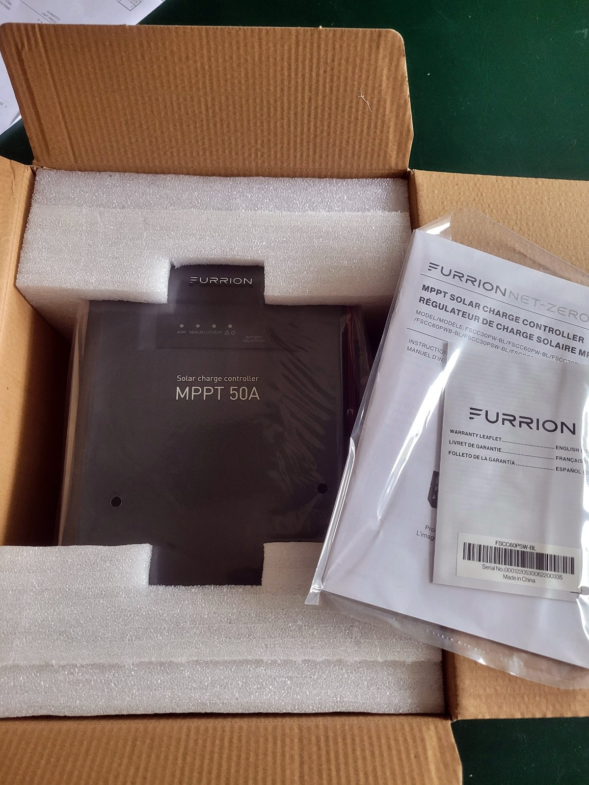 Furrion® #FSCC60PSW-BL 50A Wall Mount MPPT Solar Charge Controller #2021132792