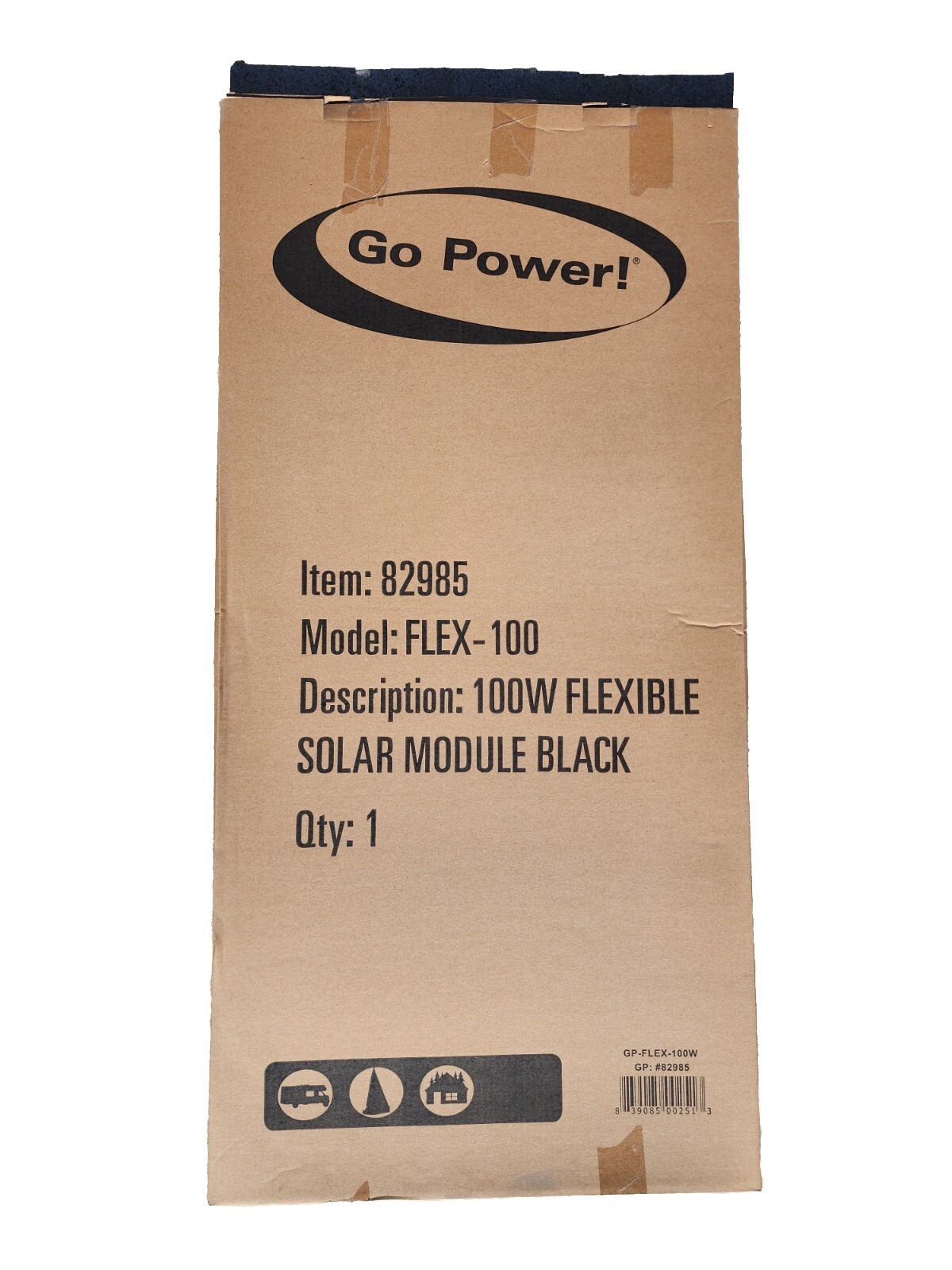 GO POWER GP FLEX-100 100W FLEXIBLE SOLAR MODULE PANEL GP #82985