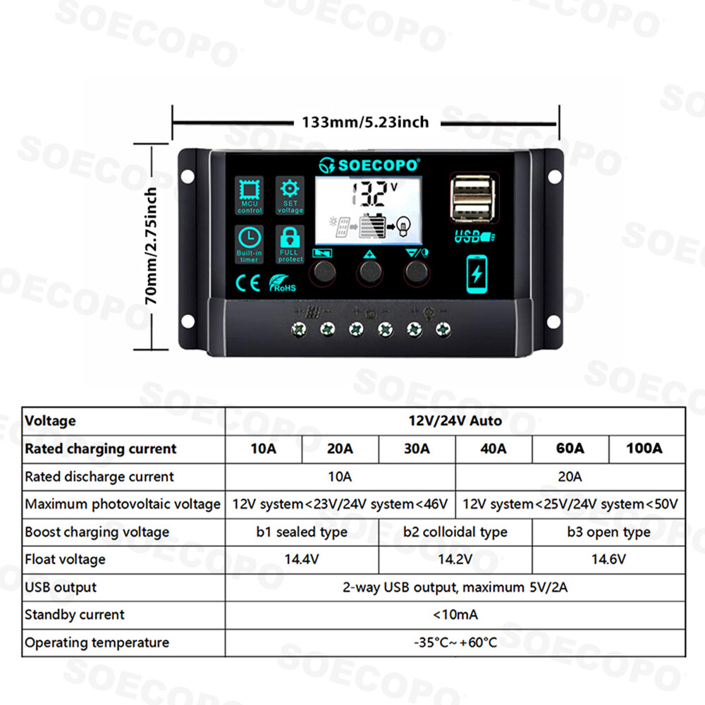 10000W Power Inverter Solar Generator With 200W Solar Panel Home Complete Set
