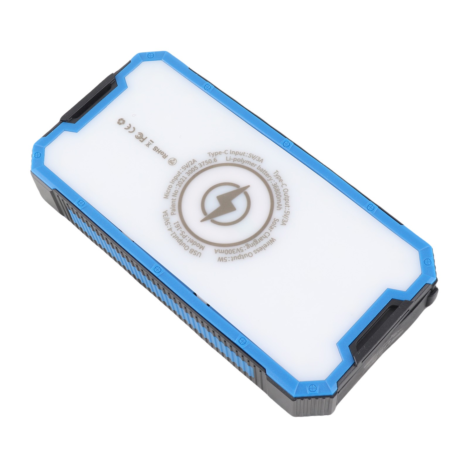 Solar Power Bank Waterproof wireless 36800mAh Fastest Charger 4USB Charging Port