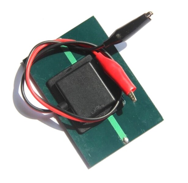 0.6W 6V solar drip glue board+tiger clip solar crystalline silicon solar panel
