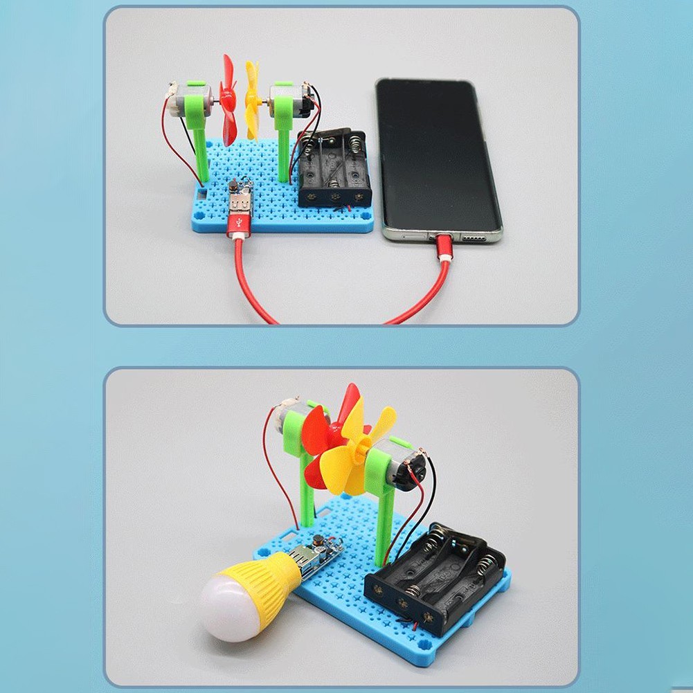 Luminous Wind Turbine Assembly Kit for Learning Renewable Energy Concepts