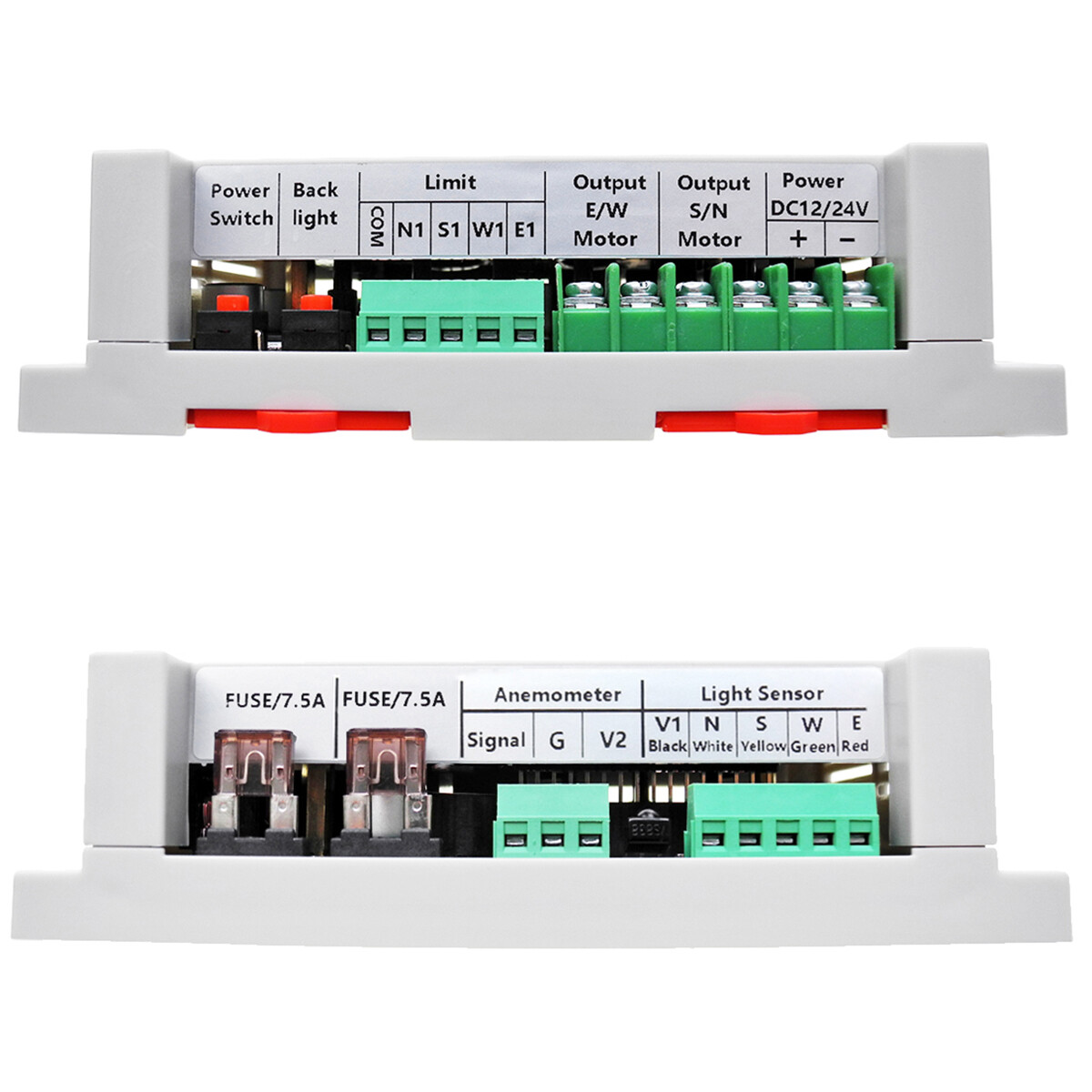 Single/Dual Axis Solar Tracker Controller W/ Wind Sensor DIY Solar Panel Kits AT