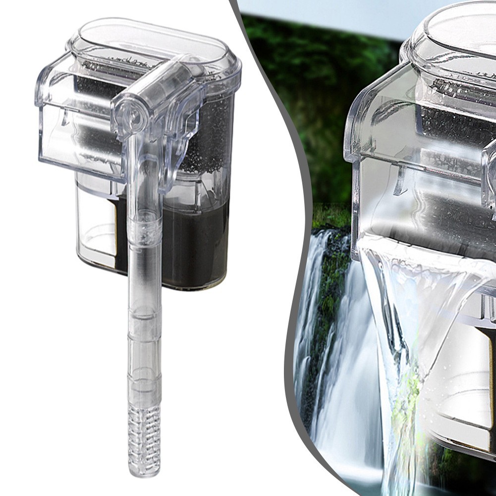 Wall Filter for Fish Tank with USB Pump and Adjustable Water Circulation