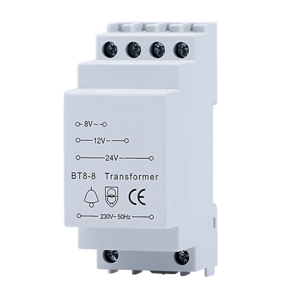 8V 12V 24V AC Doorbell Transformer for Home Intercom and Chime Compatibility