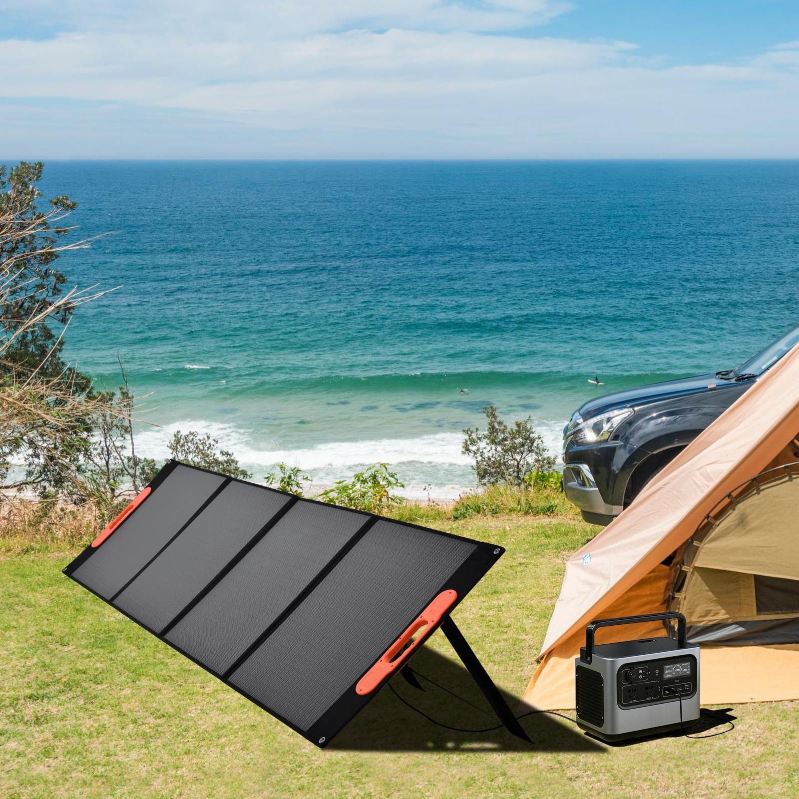 200W 400W Foldable Portable Solar Panel Kit for Portable Power RV Camping