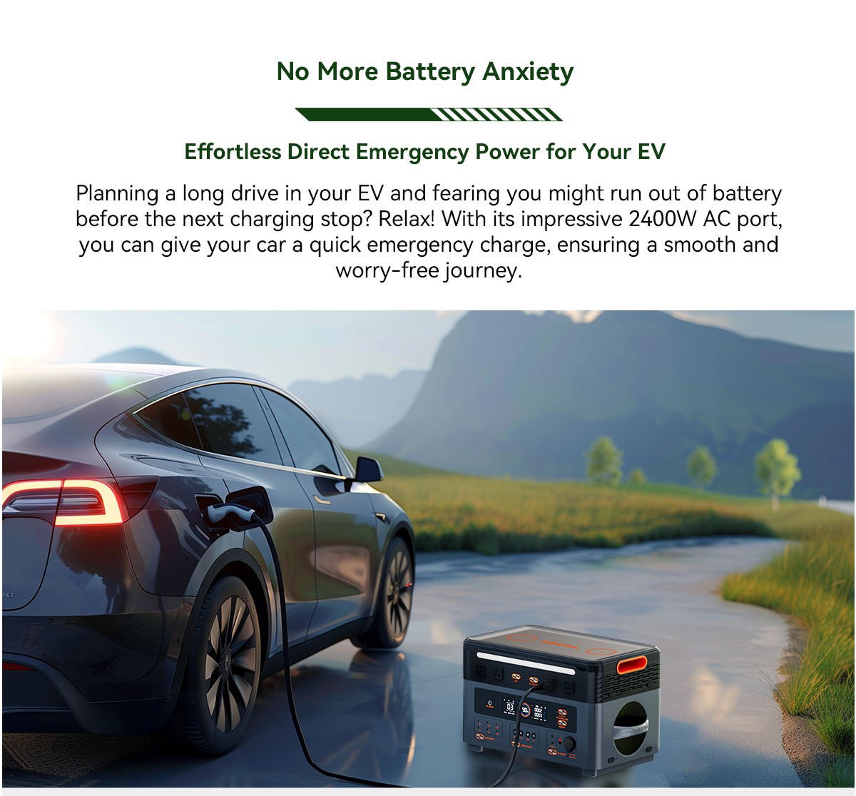 Blackview OSCAL Portable Power Station 2400W 1872Wh Home Backup LiFePO4 Battery
