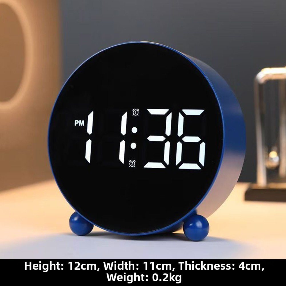 Dual Alarm LED Digital Clock Large LED Display Bold Digits For Easy Reading