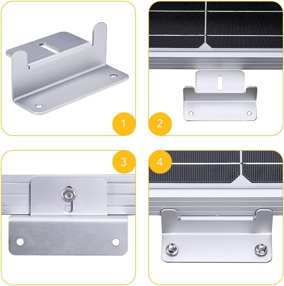 mounting z Bracket for 100w 150w 200w 300w Solar Panel, Supporting for RV, Ro…