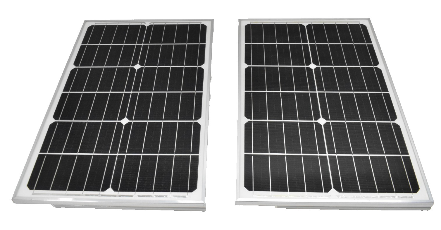 Lot of 2 Solar Panel Modules Assembly 350mm x 530mm x 17mm Portable 30W