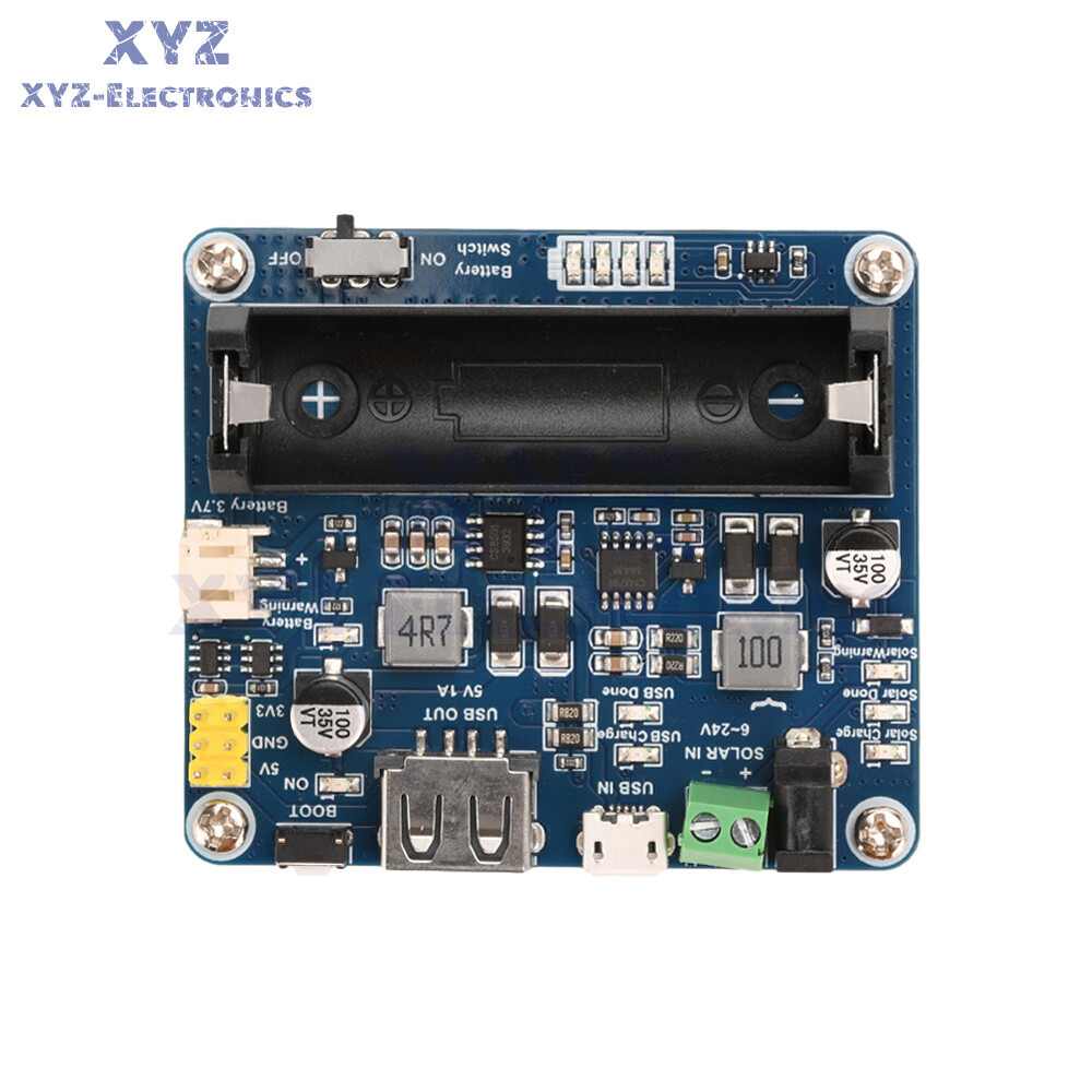 Power Manager Module for 6V~24V Solar Panel Support MPPT USB Battery Charging