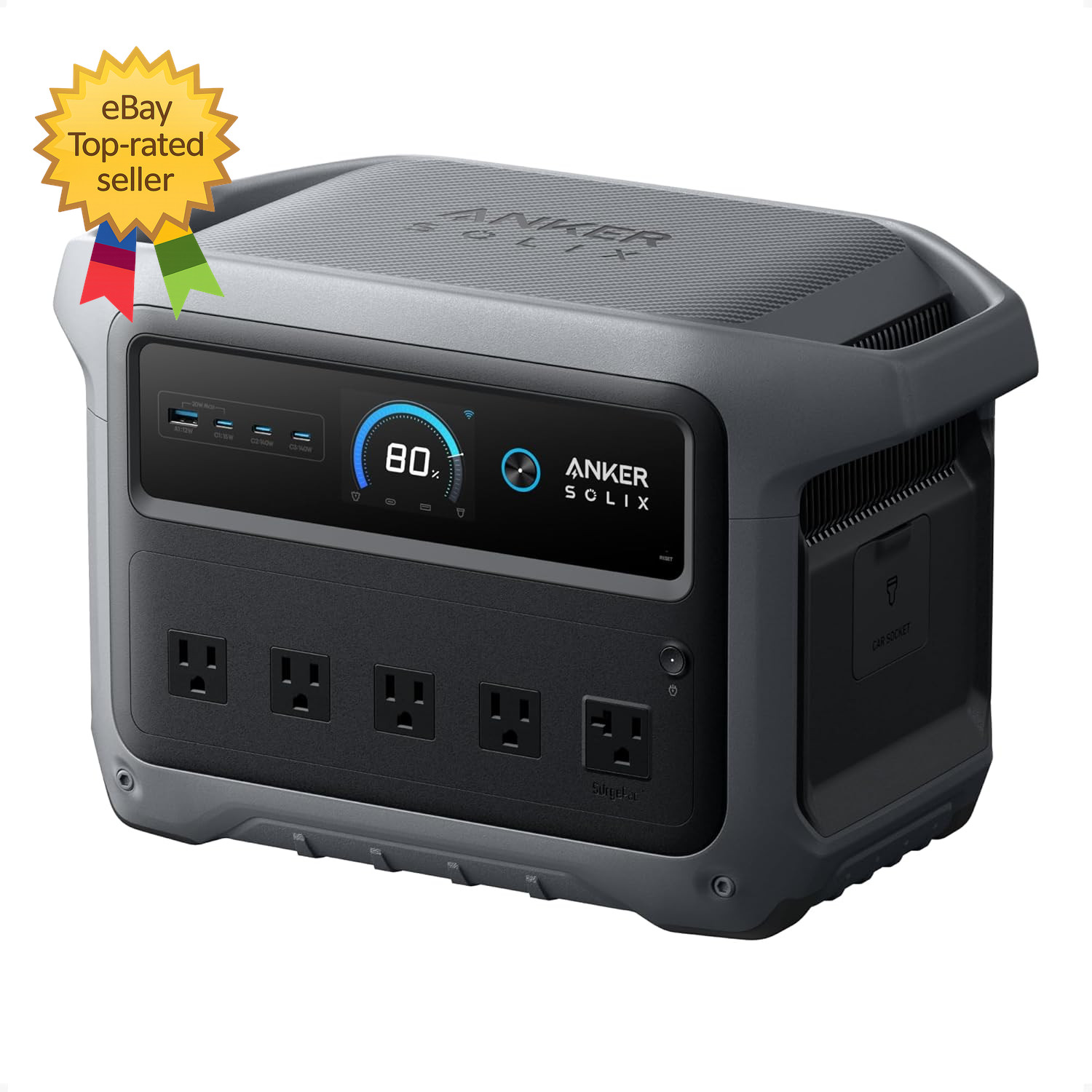 SOLIX C1000 Gen 2 Portable Power Station 2,000W Peak 3 000W Solar Generator