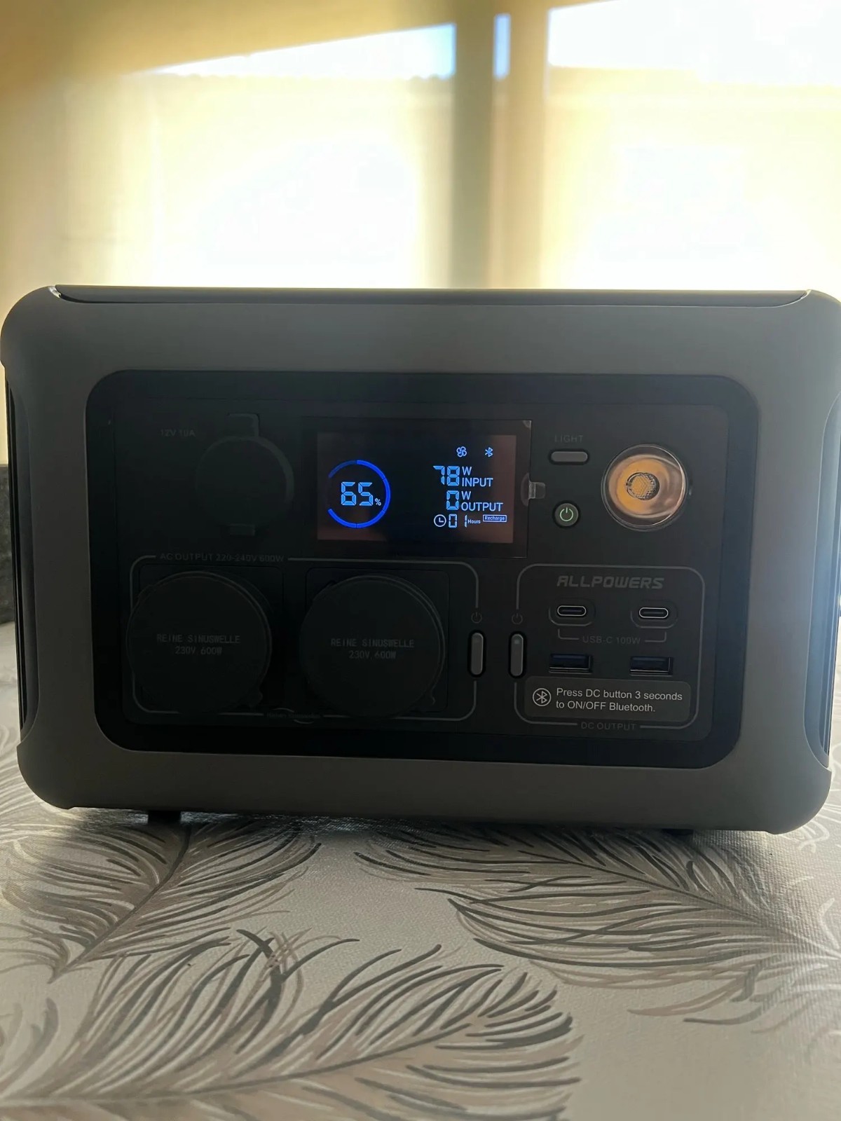 ALLPOWERS R600 Portable Power Station 299Wh LiFePO4 Battery – 600W AC Output