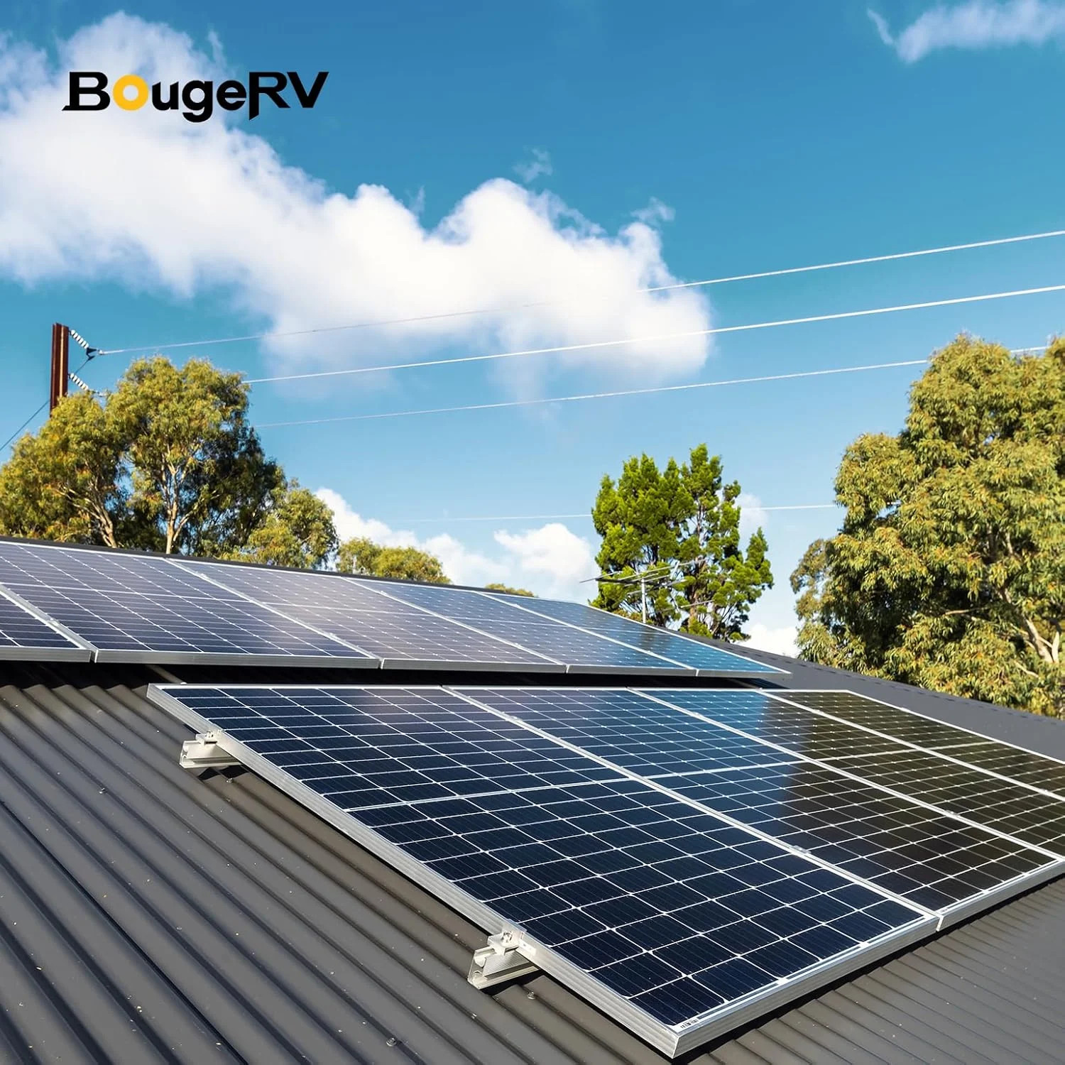 BougeRV Solar Parallel Connectors for 2 Solar Panels, 2 to 4 Y Branch 10AWG Adap