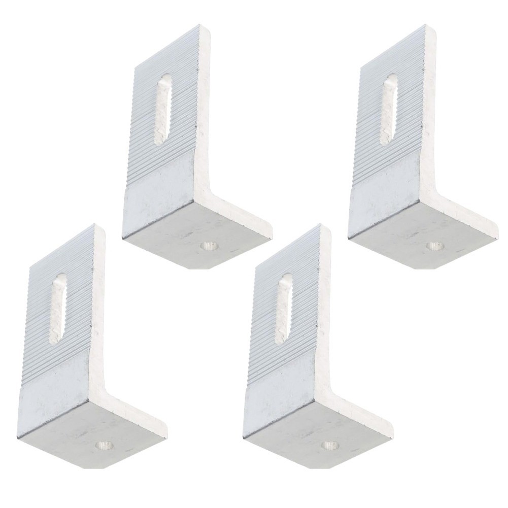 L Foot Solar Mount Glossy Finish Waterproof Design Roof PV Installation