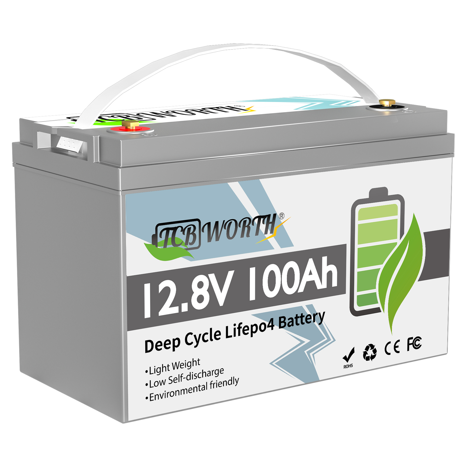 12V 200AH Deep Cycle Lithium Battery LiFePO4 200A BMS for RV Boat Solar Home