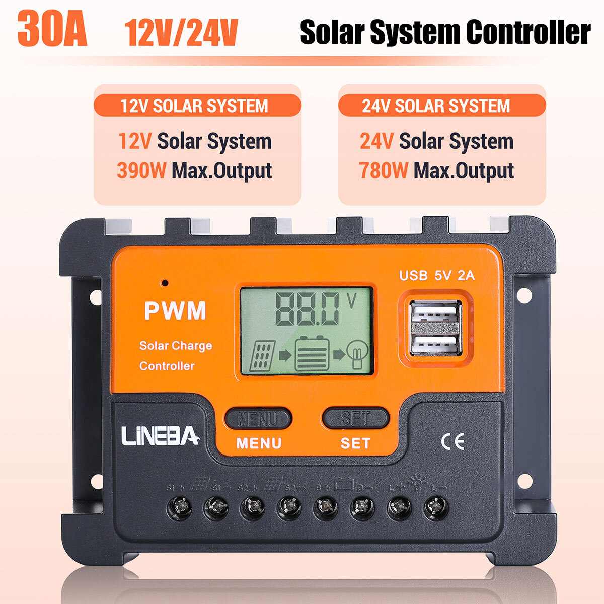 100W 200W Watt 12V Portable Flexible Solar Panel Kit RV Camping Off-Grid Rooftop