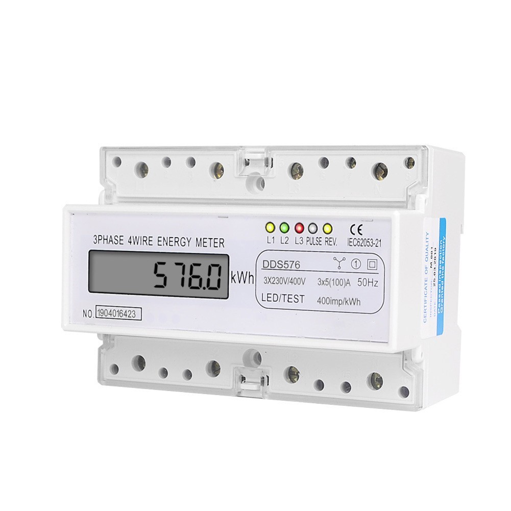 Three Phase Digital Power Meter with Overload Safety and Efficient Operation
