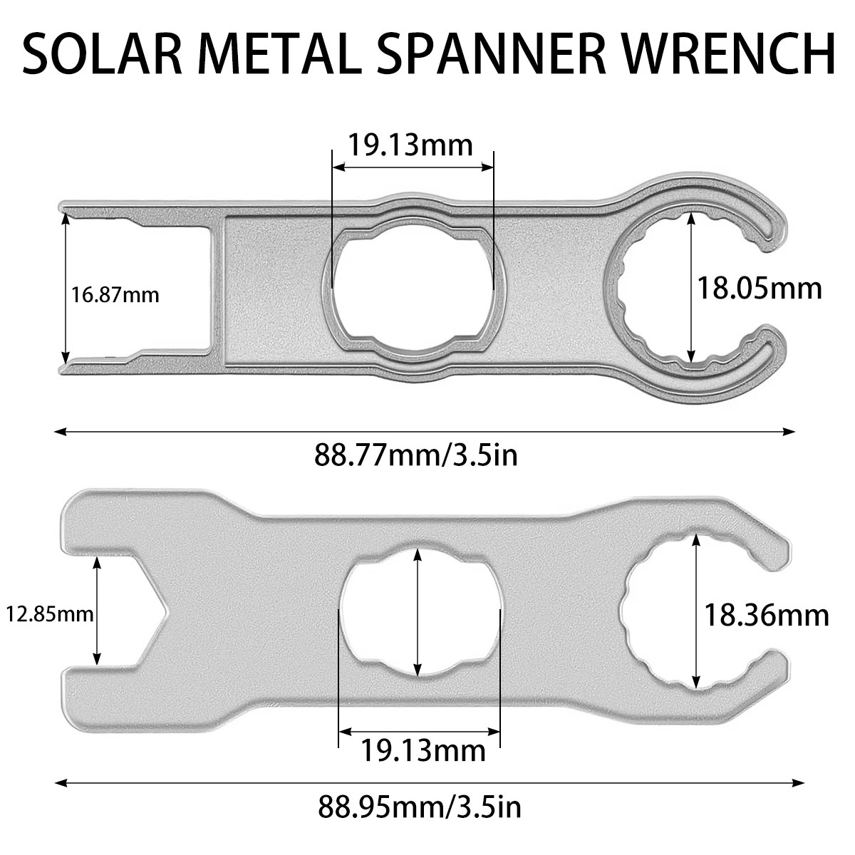 2 Pairs Solar Metal Spanner Wrench Solar Panel Connector Disconnect Tool Solar P