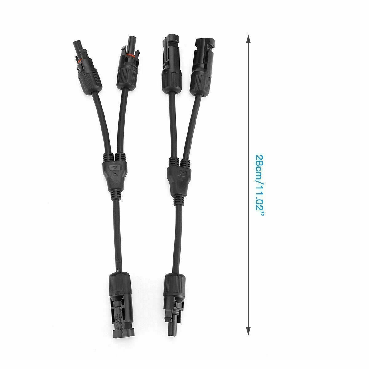 Solar Y Branch Cable T Splitter MMF FFM Waterproof Connector for PV Panel