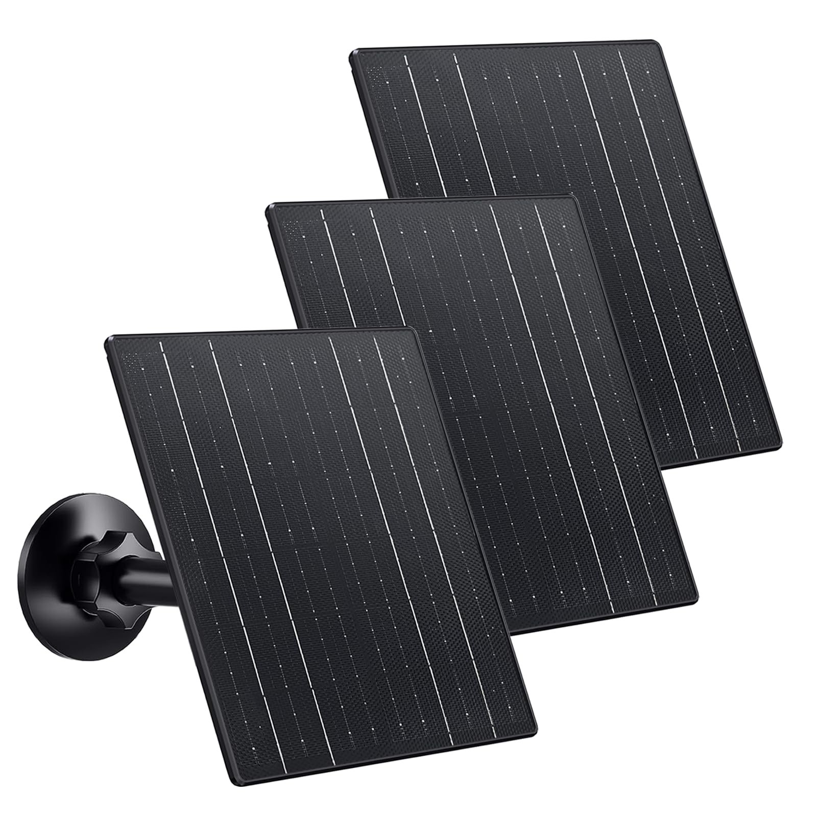 10W Solar Panel for Outdoor Security Cameras, USB C Charger, 360° Adjustable, IP