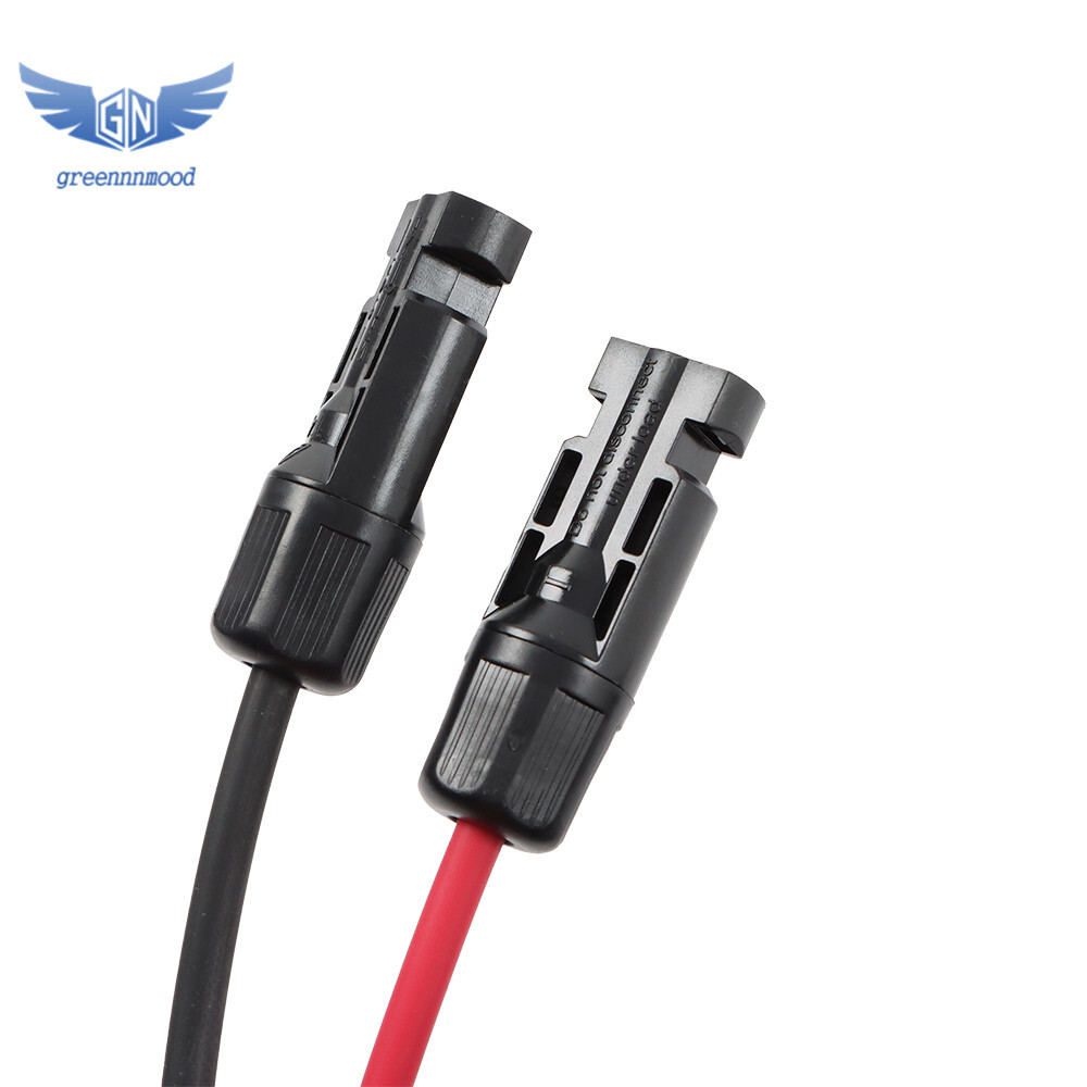 12AWG 4mm² 20M Black+Red Solar Panel Extension Cable Wire+Connector