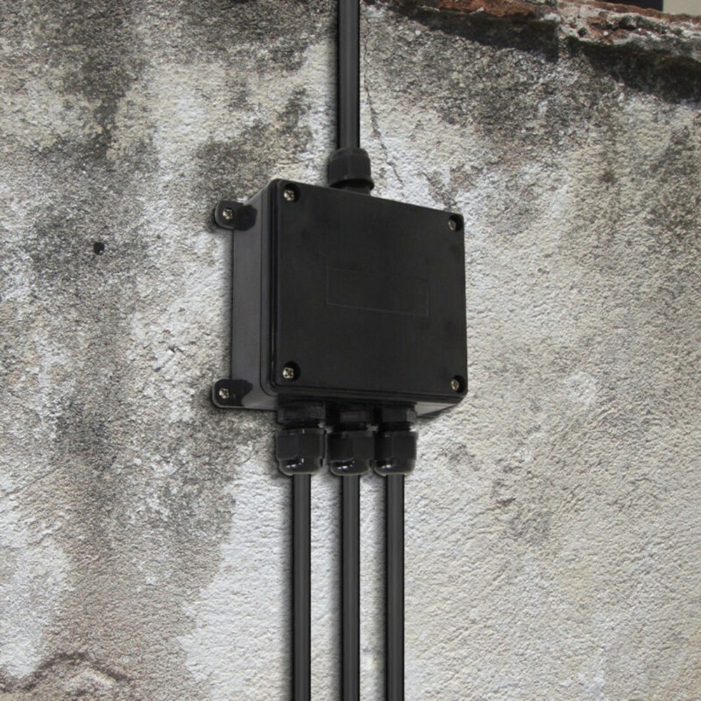 IP68 Waterproof Junction Box for Outdoor Electrical Cable Wire 4 Way Design