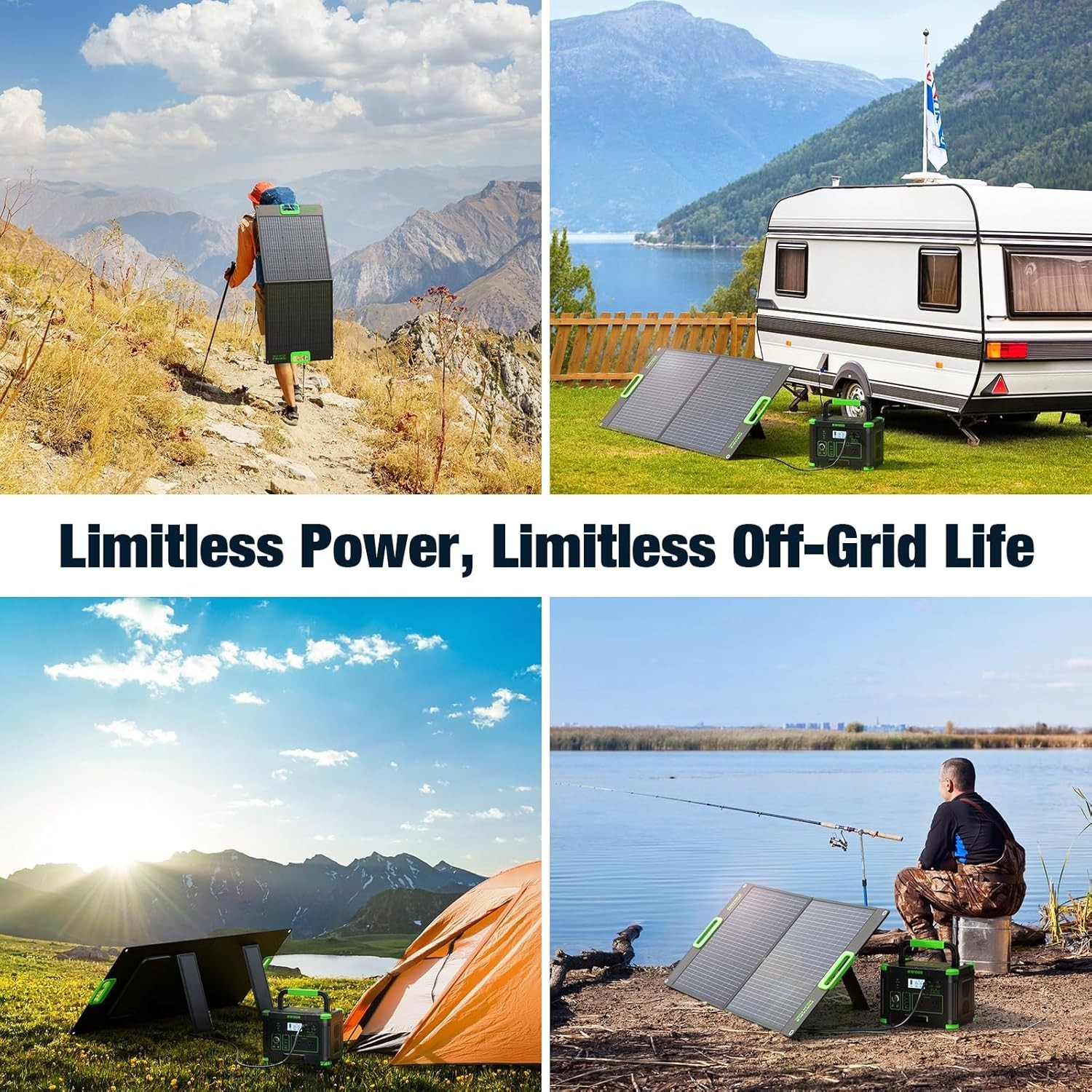 Lightweight 100W Solar Panel with Smart Charging for RVs & Power Stations