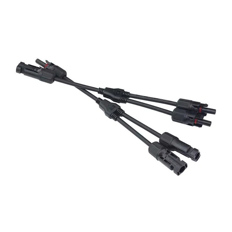 Solar Panel Y Branch Cable Connection Waterproof Adapter Connector Extension