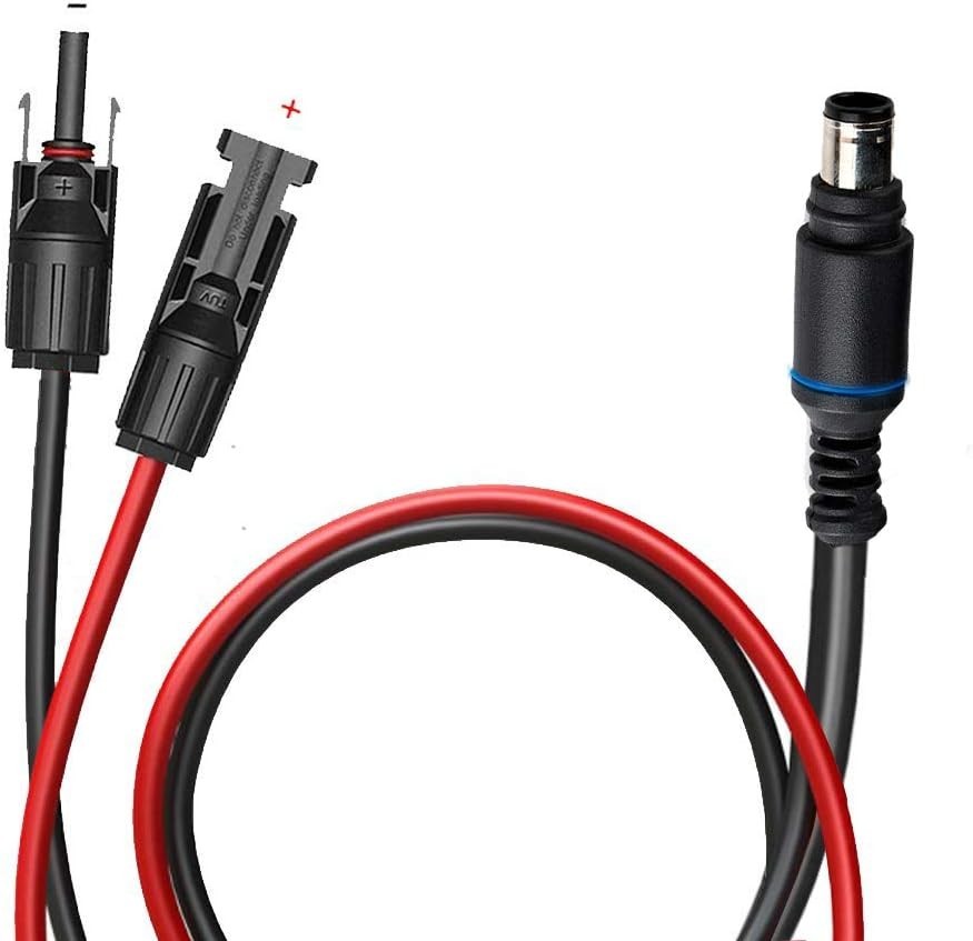 MC4 to 8mm Adapter Cable for Solar Generators, Easy Plug and Play Connection