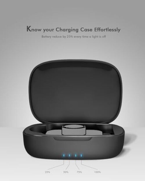 Updated Charging Case Compatible with Oura Ring 4 & 3 Charger, Ring4/3 Black