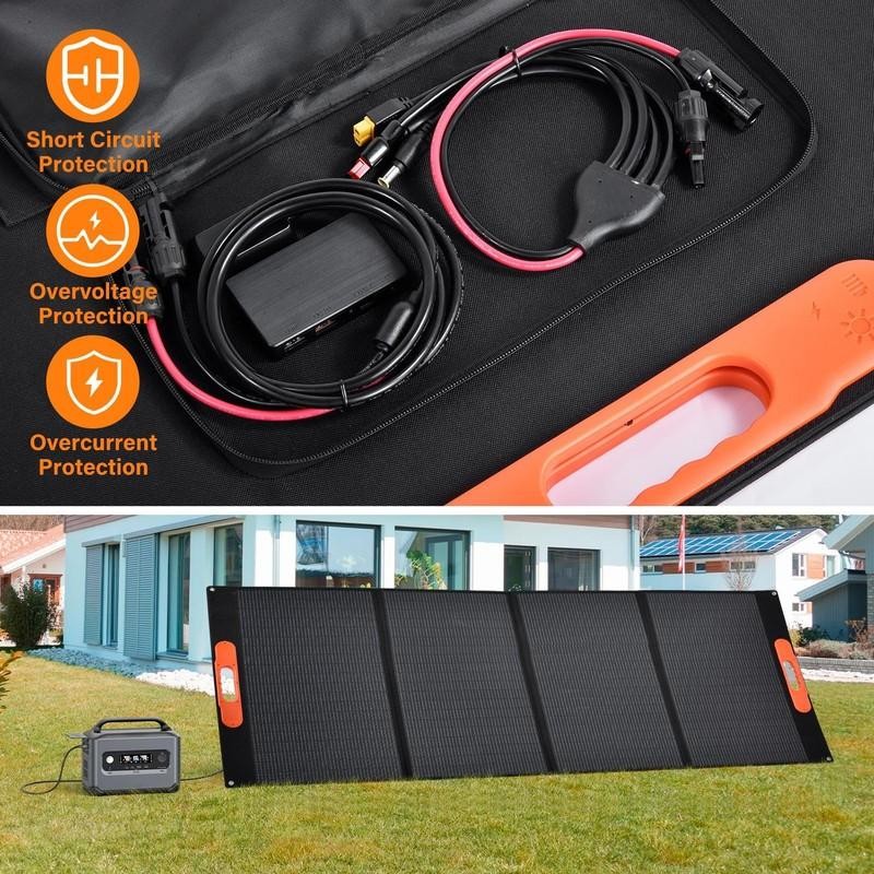 New 400W Portable Solar Panel Waterproof IP66 Foldable Solar Panel Kit USA-