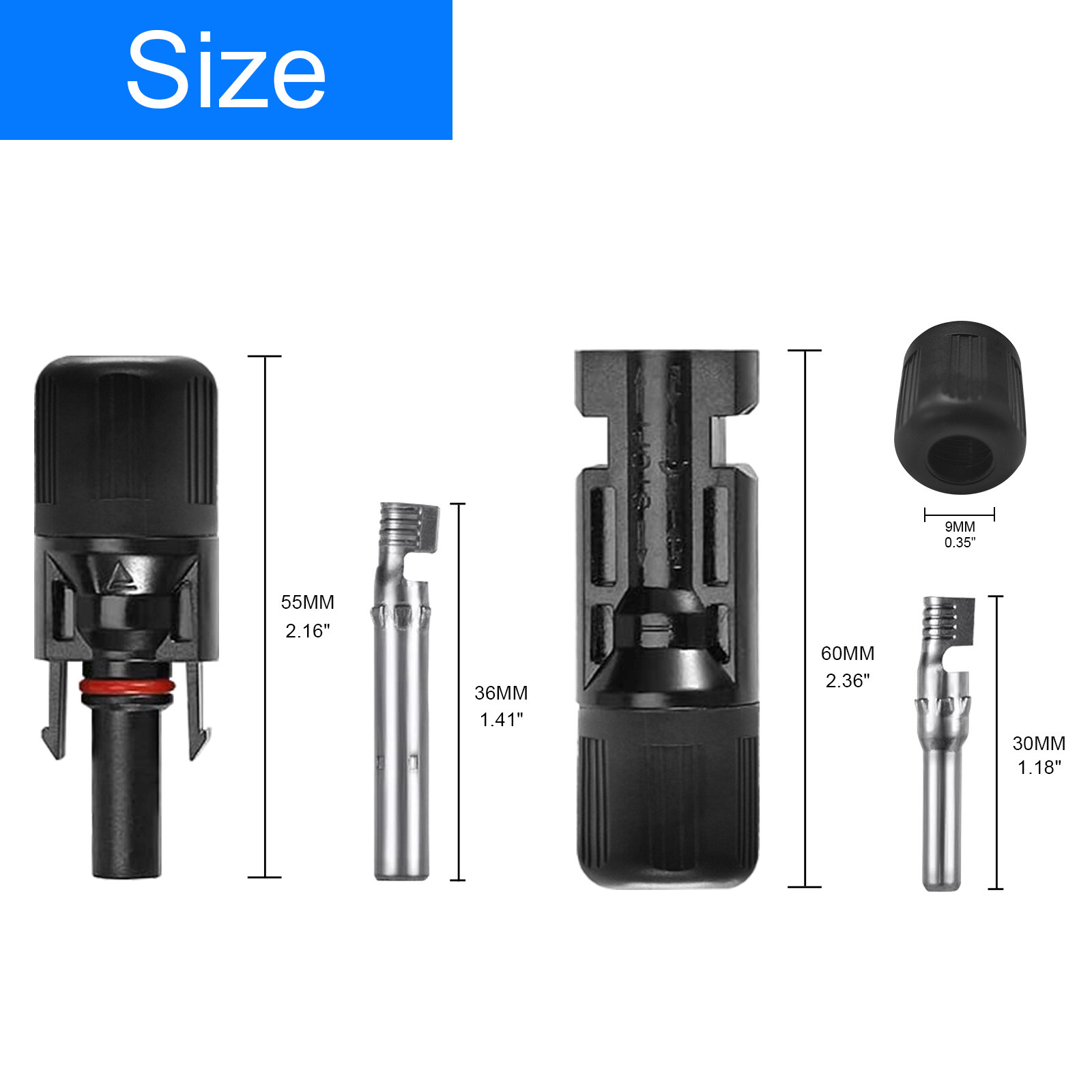 10 Pairs NEW Male Female M/F Wire Cable Connector Set Solar Panel 30A Waterproof