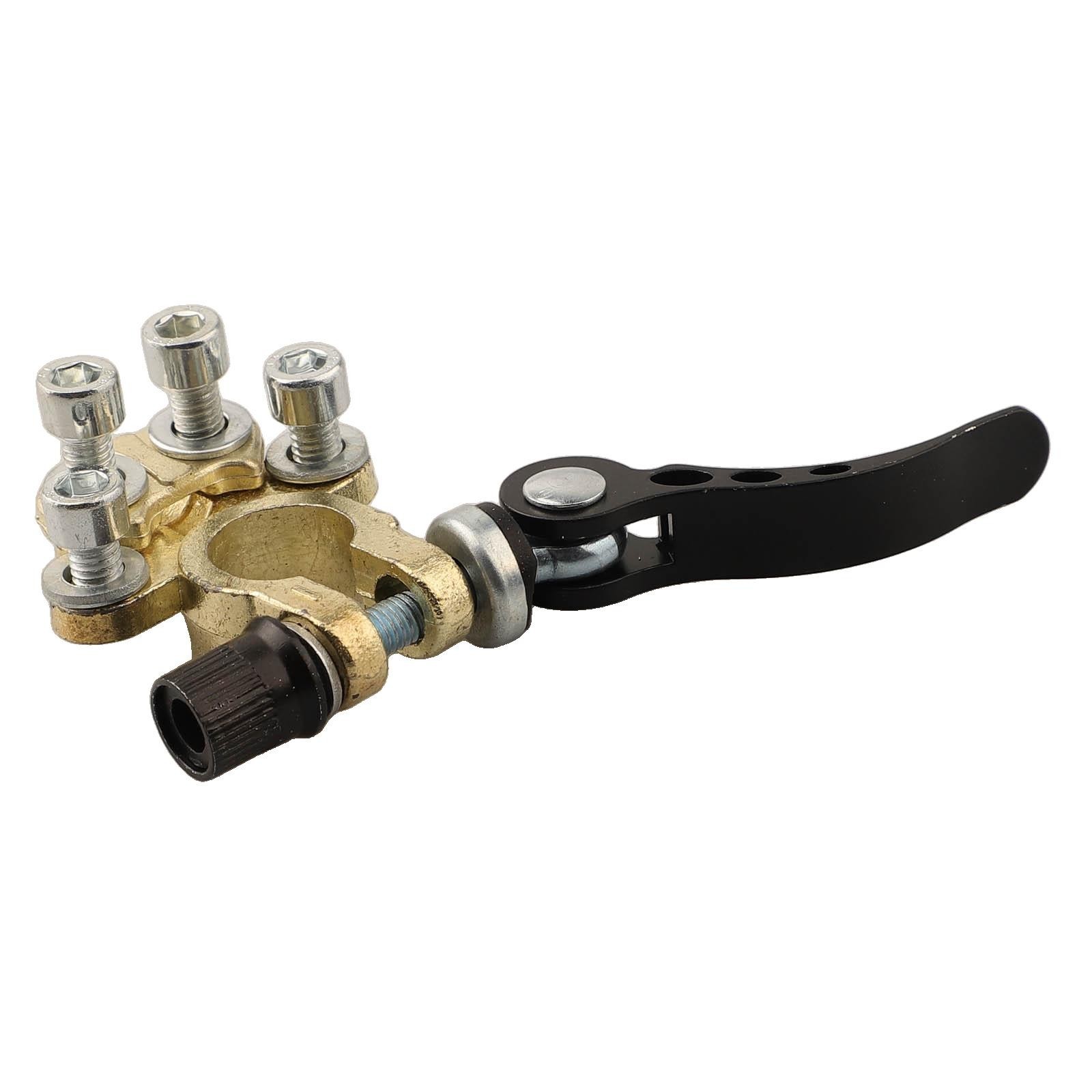 Robust Brass Construction 12V Battery Terminals Set of 2 with Safety Features